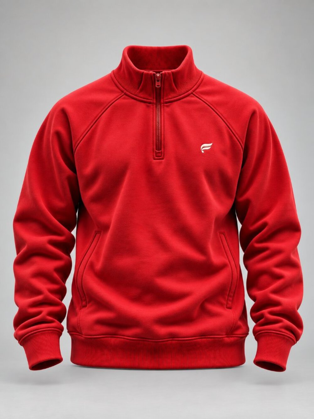Fabletics The Go-To Quarter Zip Adrenaline Red M